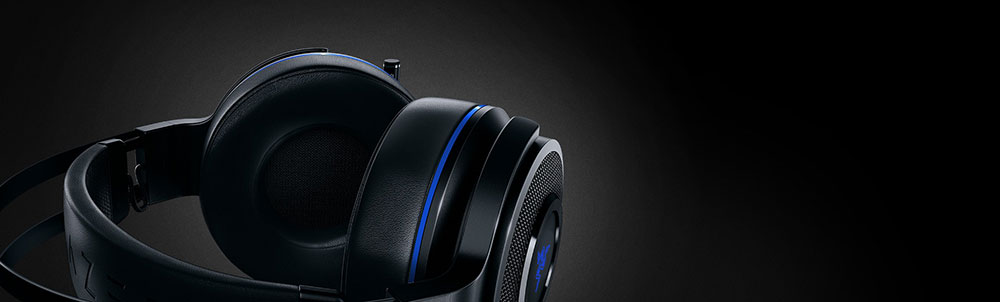 Casti gaming RAZER Thresher 7.1 Wireless PS4, negru-albastru